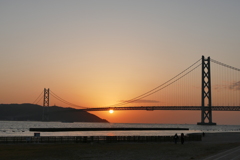 今日の舞子公園の夕景