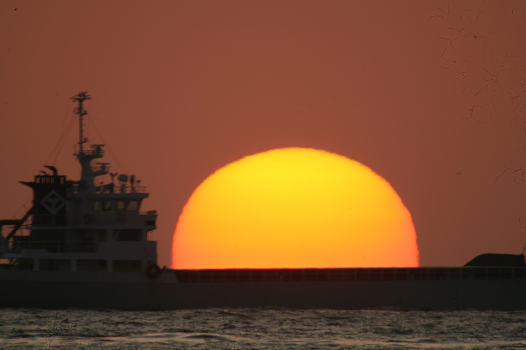 今日の舞子公園の夕景