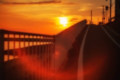 今日の林崎海岸の夕景