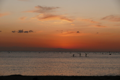 今日の林崎海岸の夕景