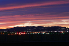 千里川の土手より空活しました
