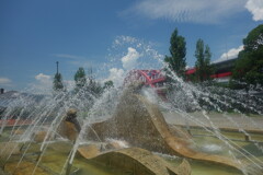 ポートアイランド北公園の噴水