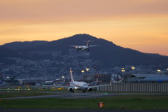 千里川の土手より空活しました
