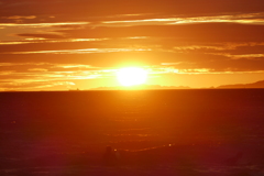 今日の林崎海岸の夕景