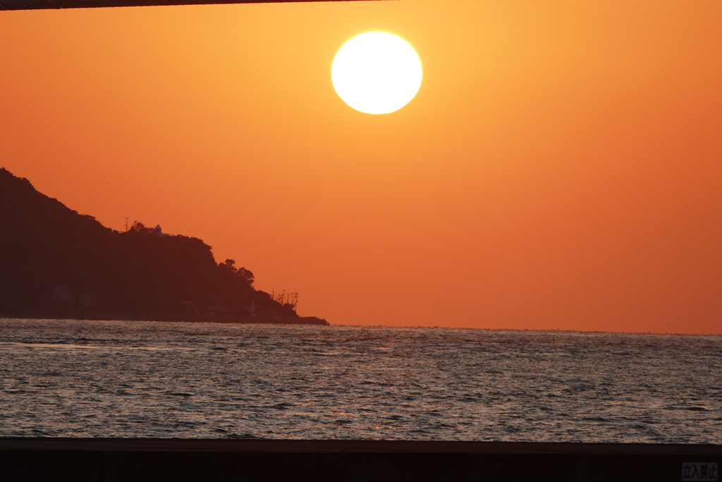 今日の舞子公園の夕景