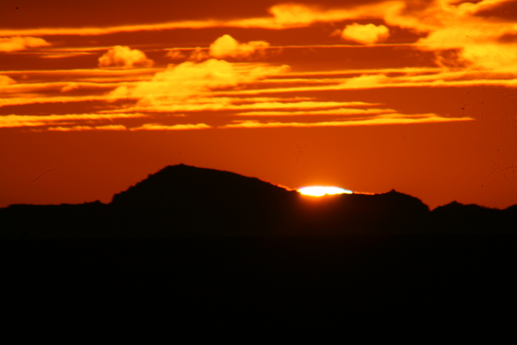 今日の林崎海岸の夕景