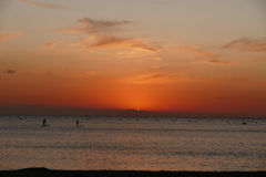 今日の林崎海岸の夕景
