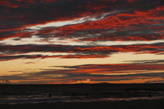 今日の林崎海岸の夕景