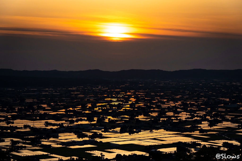 砺波の夕暮れ その2