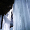 滝裏の氷壁