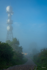 雲と空の境目の朝