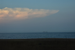 夕暮れの海
