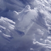 雪山稜線の造形美