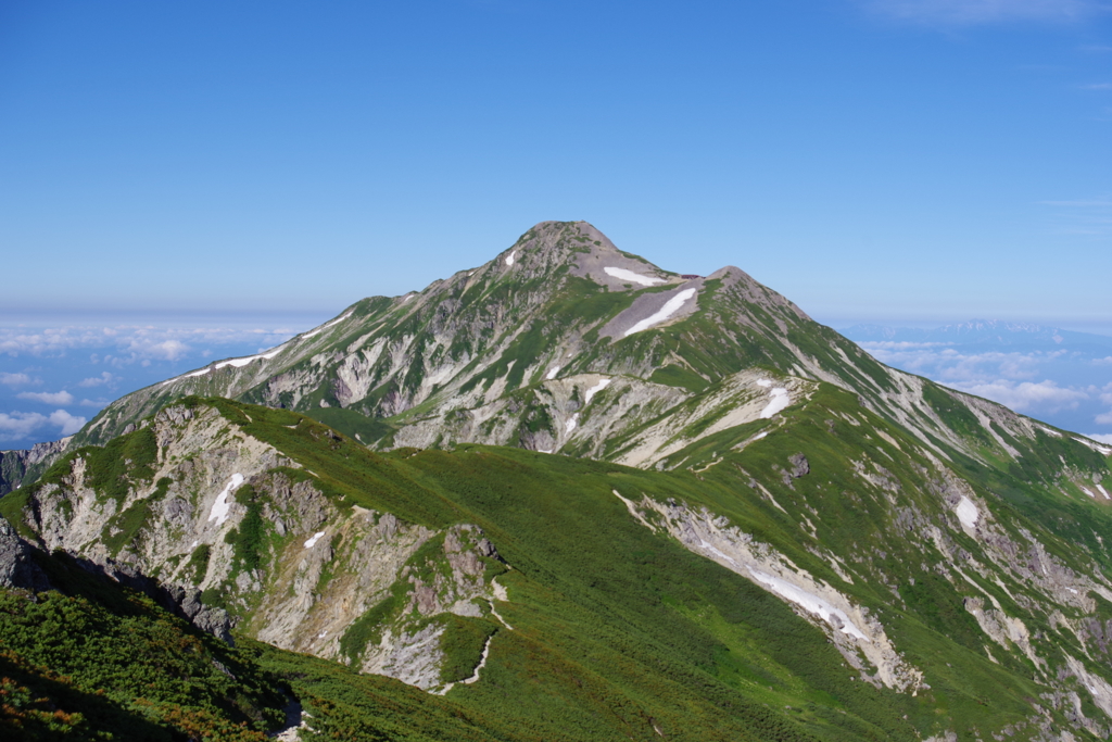 笠ヶ岳～双六岳へ