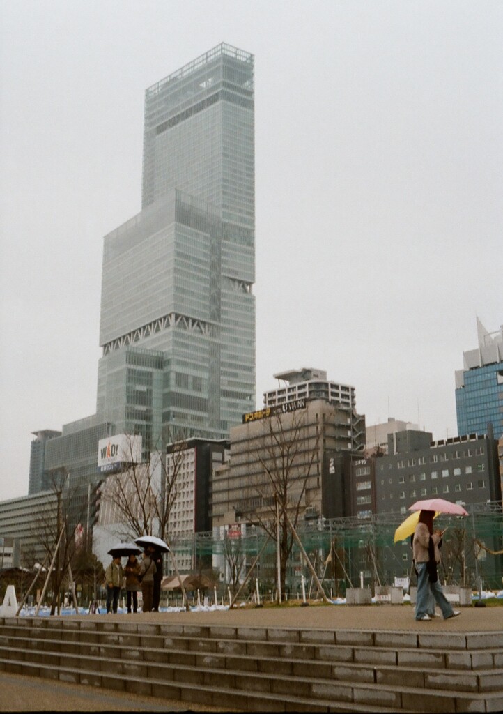 雨の観光