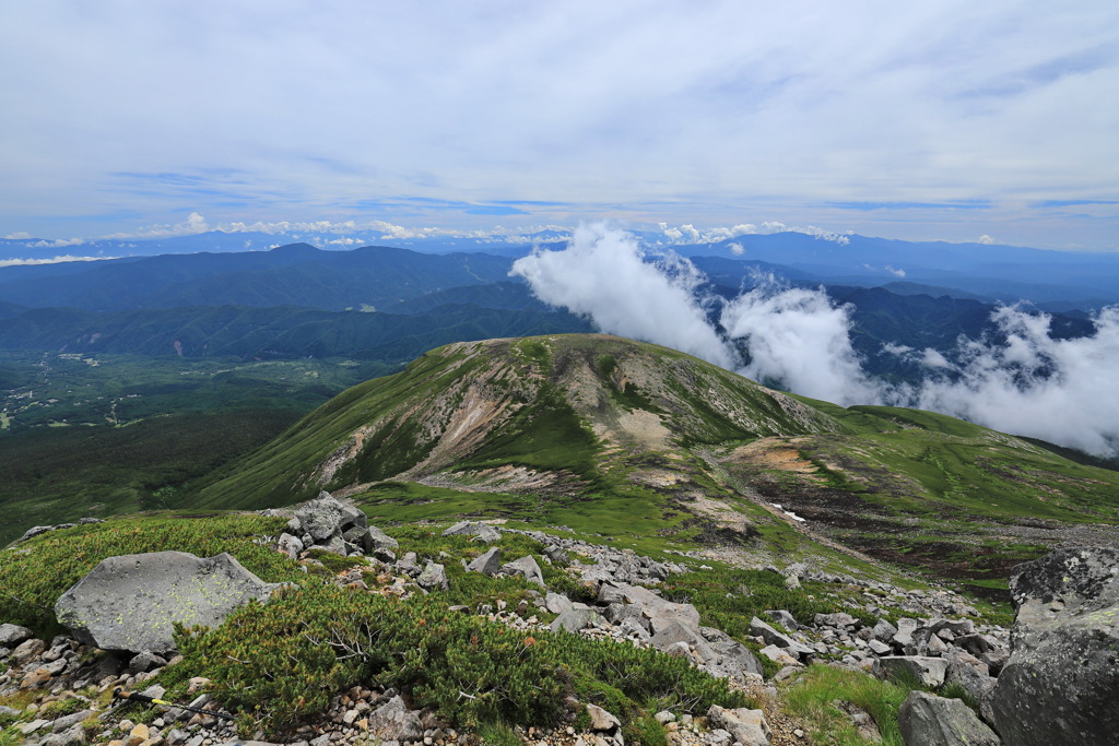 主峰、剣ヶ峰へ