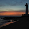 野間灯台～夕日②