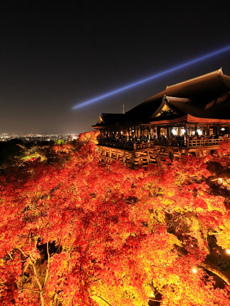 紅葉の清水寺