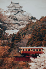小湊鉄道と城と