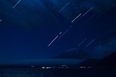 本栖湖の富士山