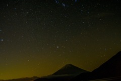星と富士山