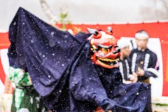 ritual dance in the snow