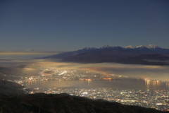 諏訪湖・富士山・南アルプス