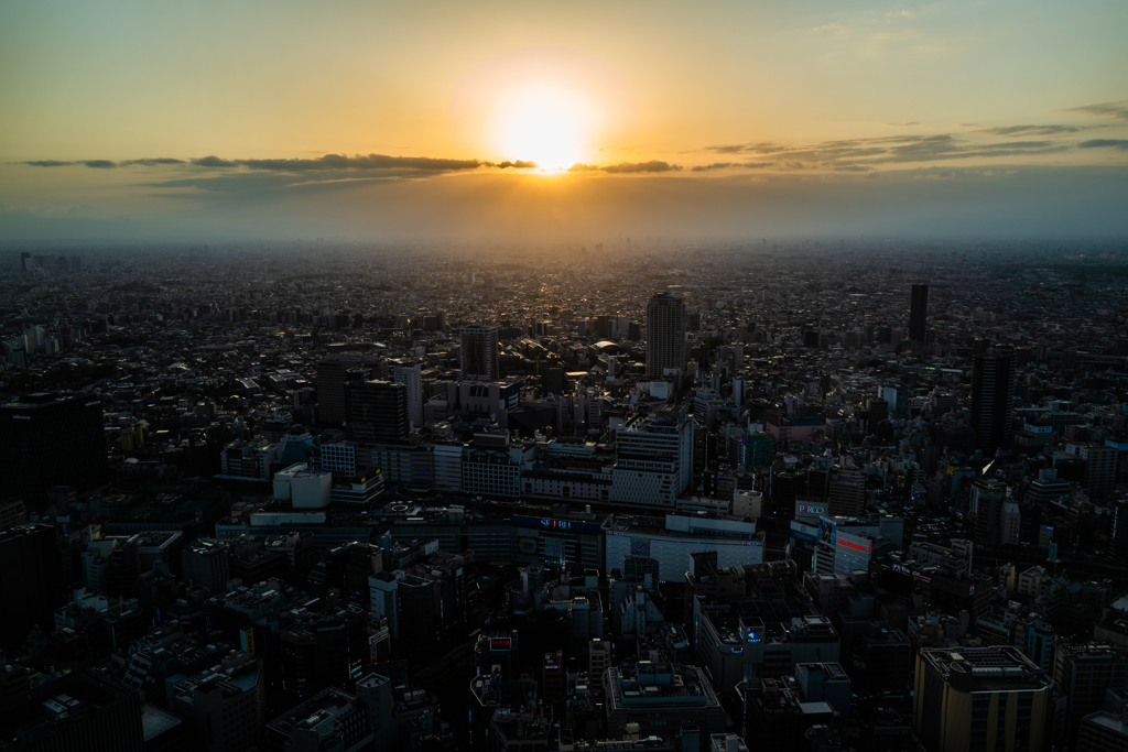 夕日