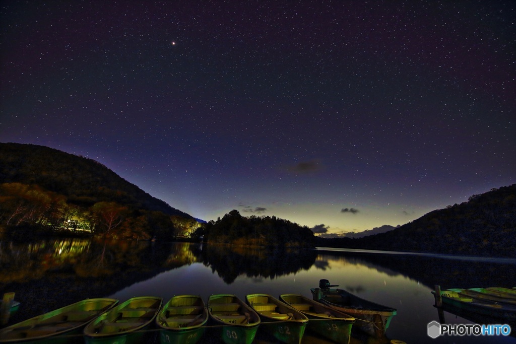 湯ノ湖の星空
