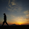 Walk in the sunset