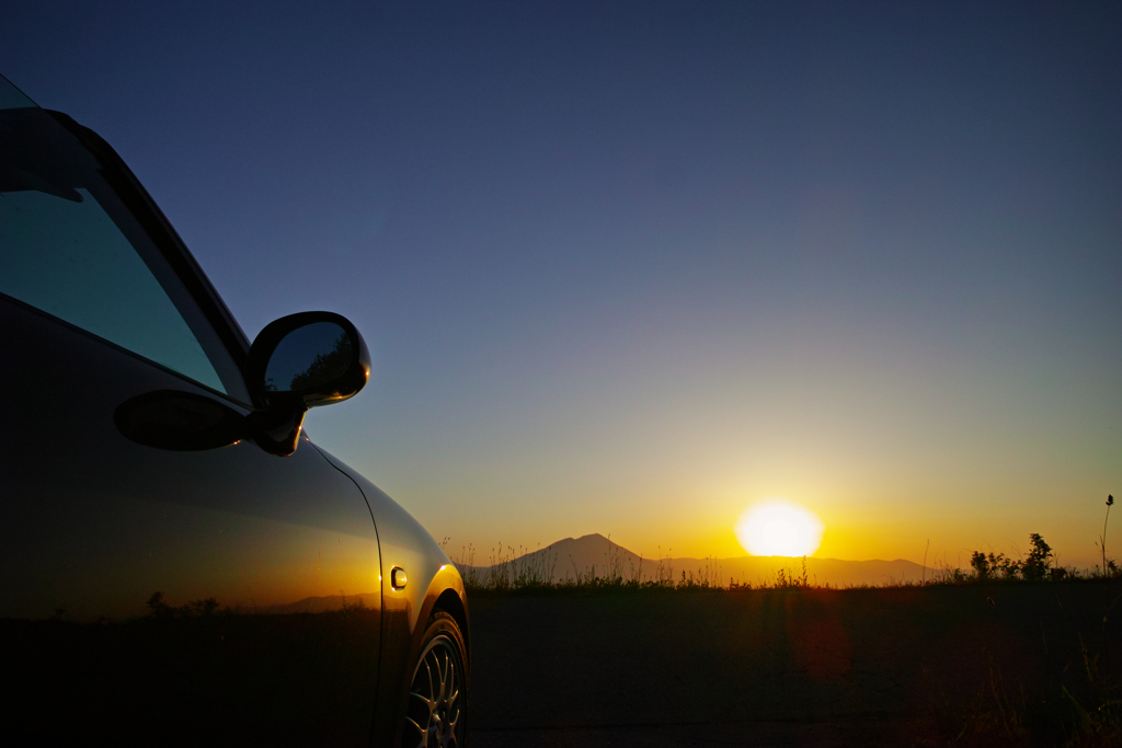 Sunset reflection