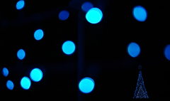 Blue snow
