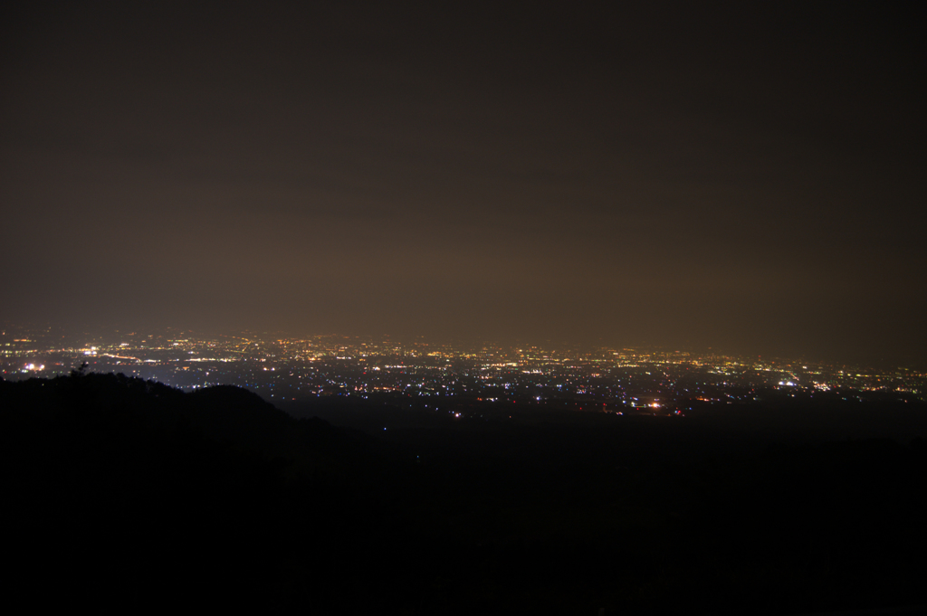 関東平野　夜景