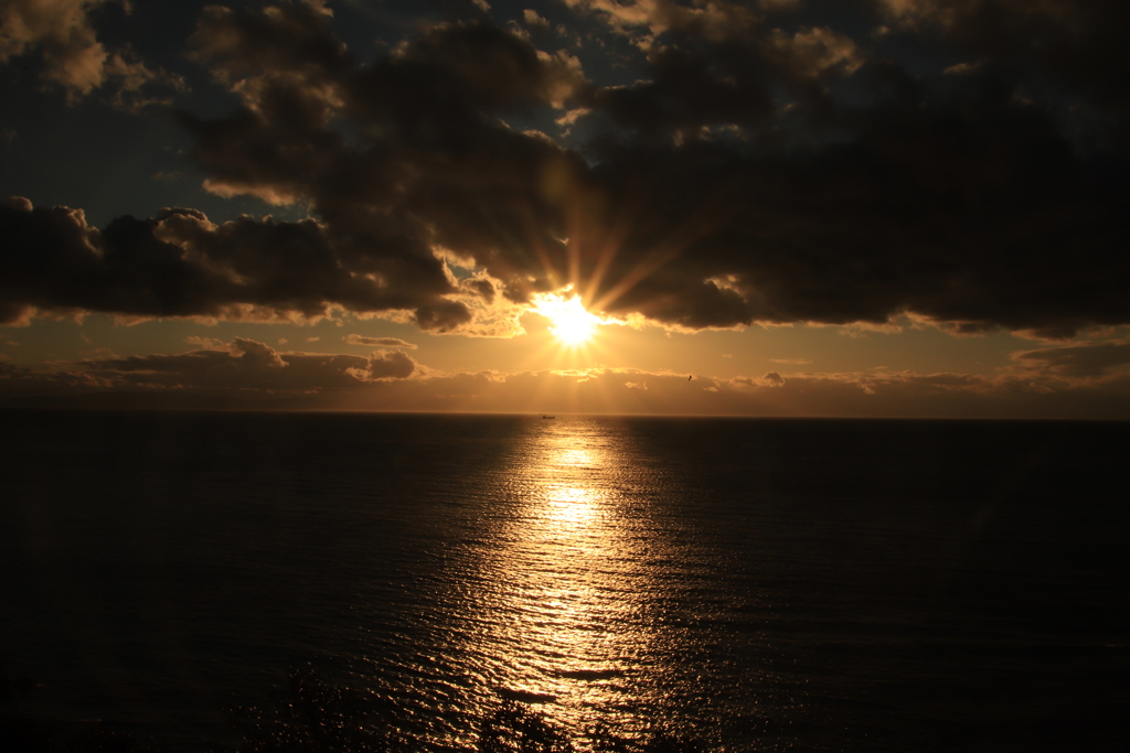夕日