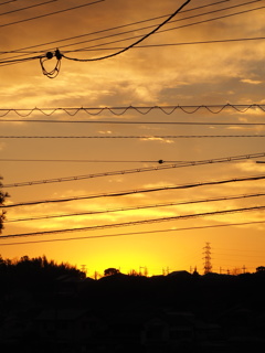 早朝鉄塔