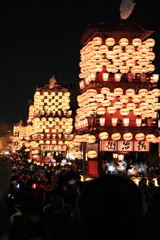 夜車山のお練り