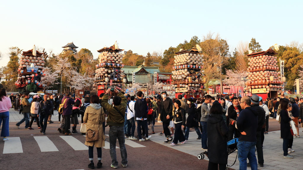 犬山祭りの風景