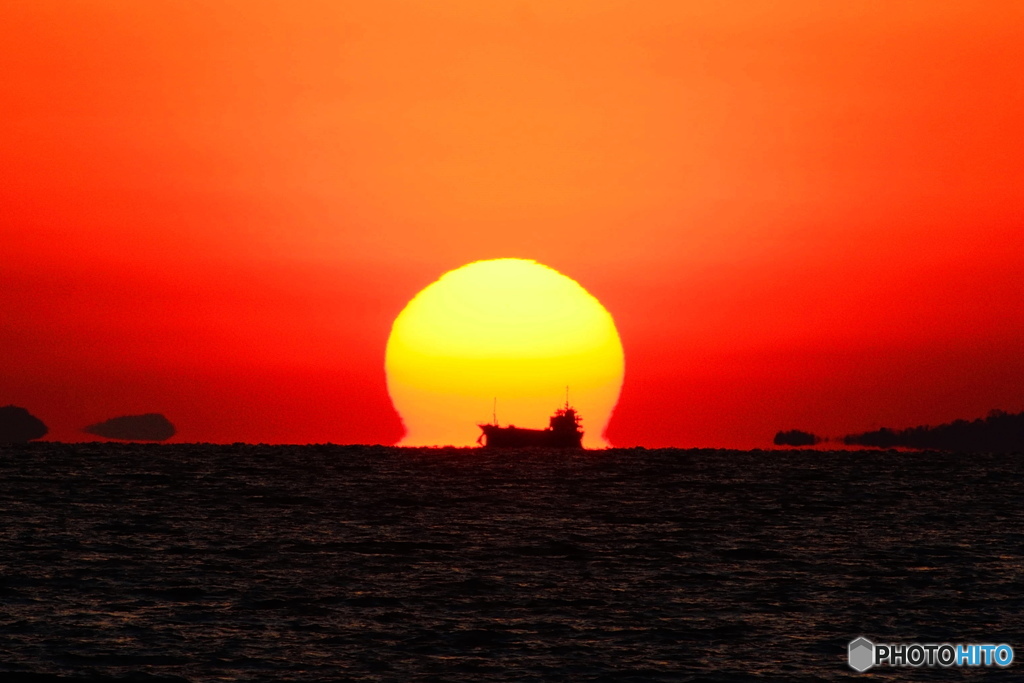 だるま夕日