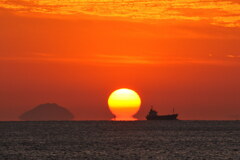 だるま夕日