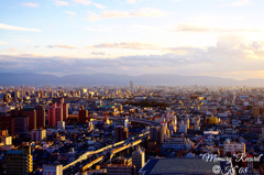 通天閣からの夕景