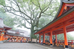 熊野那智大社にて