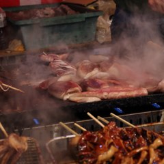 初詣のイカ焼き