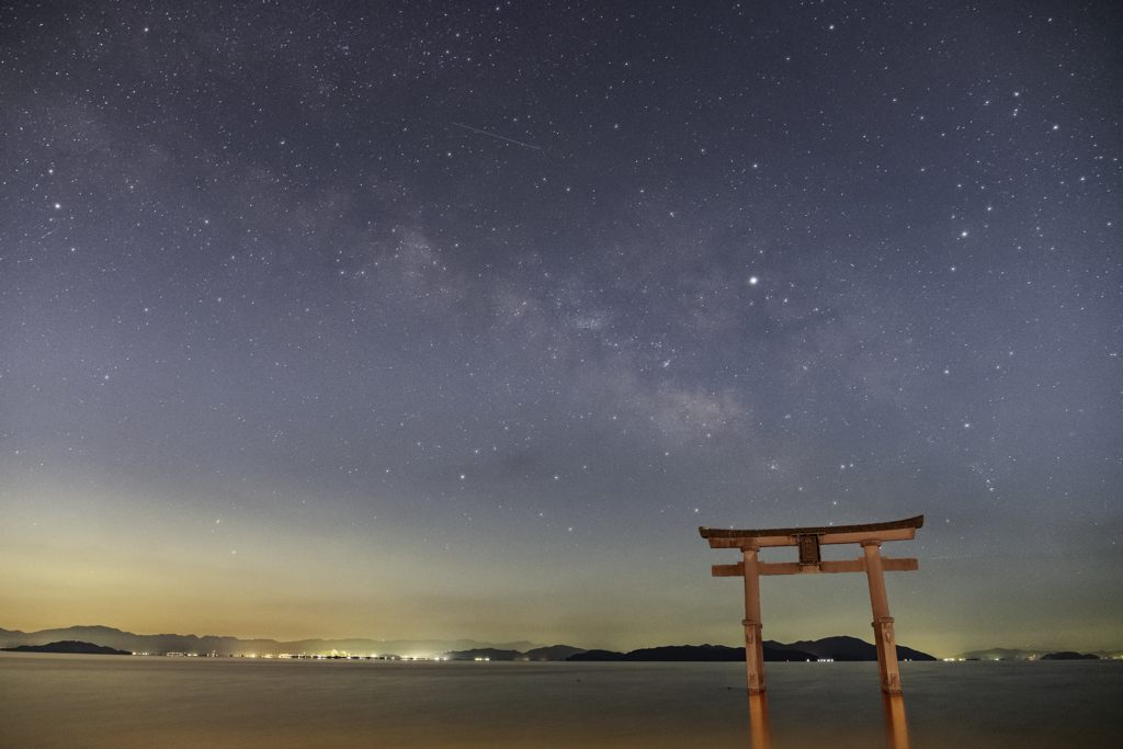 鳥居と天の川