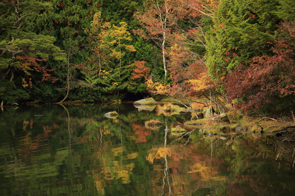 秋の湯ノ湖　５