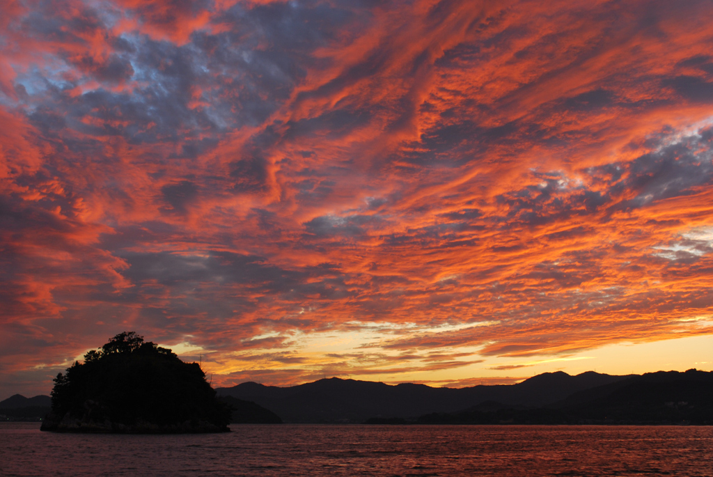 20090823_183550 奥浜名湖 礫島 夕焼け