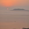 20140203_065107 日の出 朝霧 舟が行く