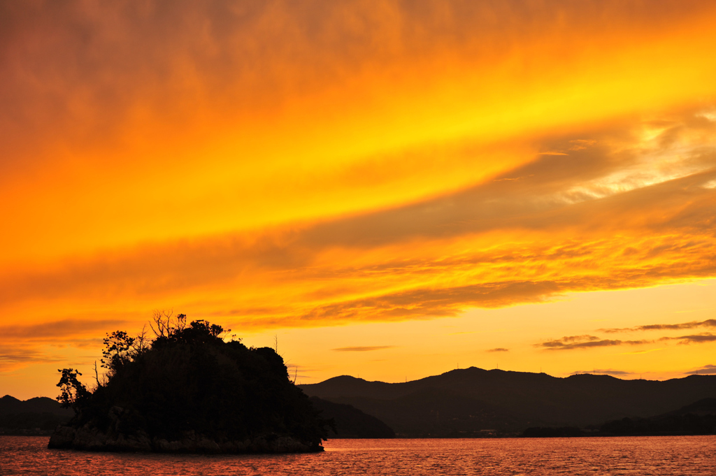 20140908_180427 浜名湖礫島 夕景