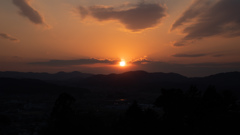 笠間の夕暮れ