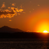 筑波山と眺める太陽光冠