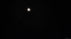 月と木星のランデブー